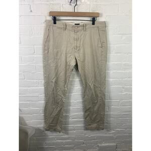 J. Crew Women's Mid Rise Stretch Chino Pants Mid Rise Beige Size 33/30